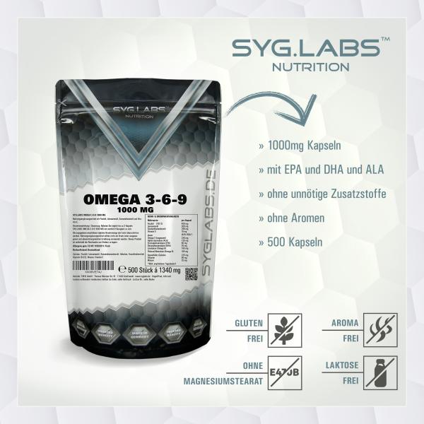 Omega-3-6-9 1000mg 500 Kapseln